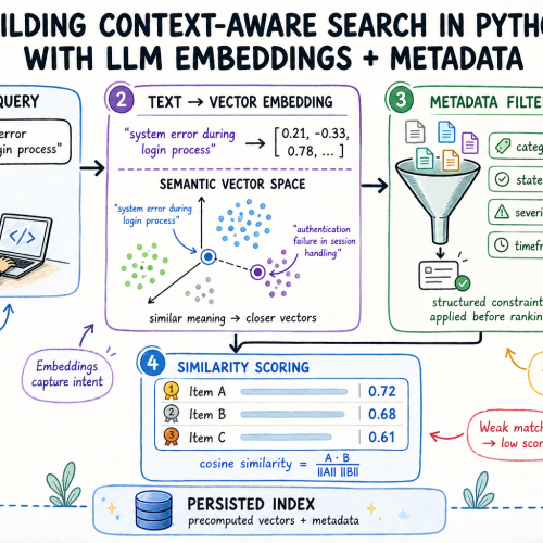 Building Context-Aware Search in Python with LLM Embeddings + Metadata
